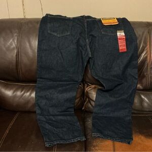 Rustler Men's Deep Indigo Relaxed Jeans